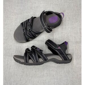 Teva Tirra Sandals Black Grey Purple Hiking Water Outdoor Sport Women's Size 7